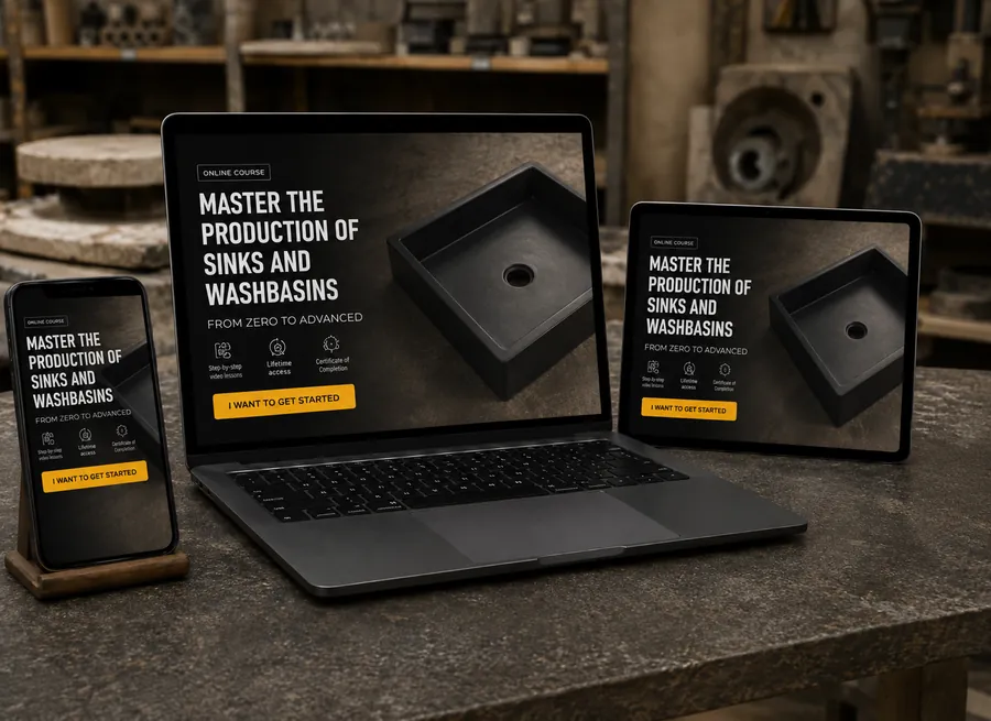 Profitable Sink Method course on laptop, tablet and phone